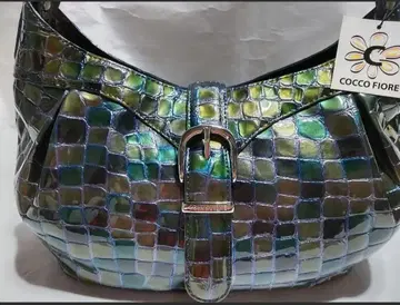 코코 피오레 크로커다일 패턴 숄더백