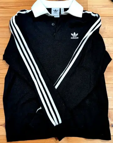 adidas 아디다스 컬러 럭비 피케 셔츠 XS 사이즈 블랙