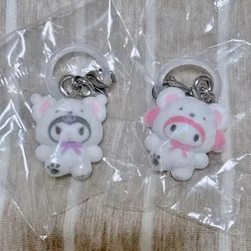 산리오 포근포근 스노우 메지루시 액세서리 쿠로미 마이멜로디