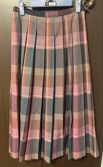 URBAN RESEARCH DOORS 체크 무늬 플리츠 스커트