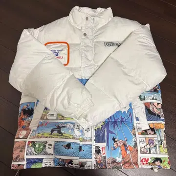 드래곤볼 코믹 프린트 다운 자켓 L 사이즈