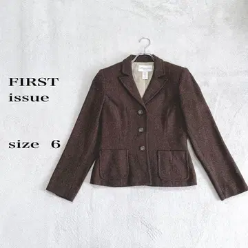 FIRST issue 테일러드 자켓 브라운 사이즈 US6 ( M 상당 )