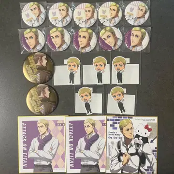 진격의 거인 엘빈 스미스 캔뱃지 다이컷 스티커 색지 묶음 판매