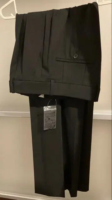 UNIQLO 턱 와이드 팬츠 블랙 XL