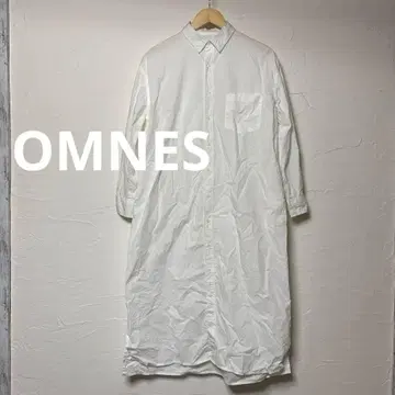 새상품급 OMNES 긴팔 셔츠 원피스/화이트