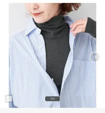 택 포함 새상품 Spick and Span 하이넥 풀오버 블랙 D