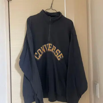 CONVERSE 하프 지퍼 트레이닝복 다크 그레이