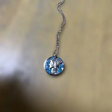 실버 메탈 펜던트 목걸이