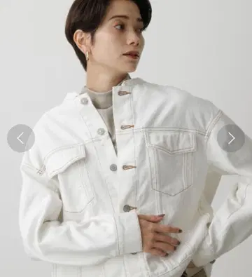 AZUL 노카라 데님 자켓