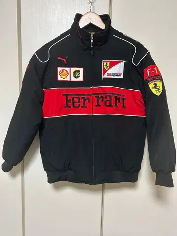 자켓 F1 페라리 블랙 레드