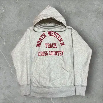 화이츠빌 후가공 후드티 빨간색 물들임 38 빈티지