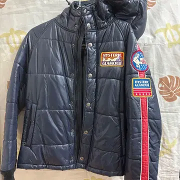 HYSTERIC GLAMOUR 네이비 퀼팅 자켓