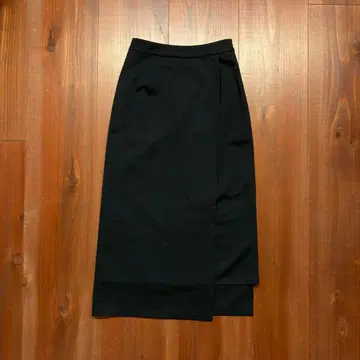 Graphpaper 컴팩트 폰테 랩 스커트 블랙