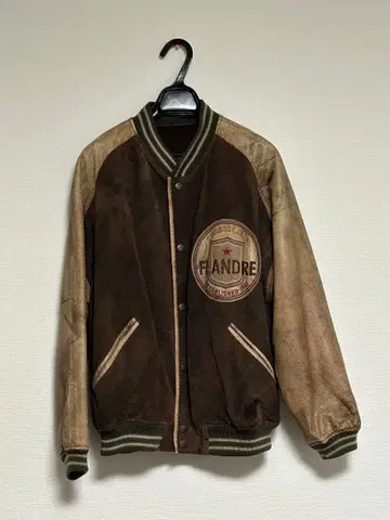 스웨이드, 가죽 바시티 자켓 [설명란 필독]