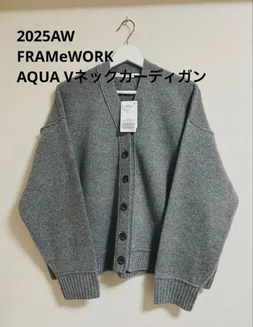 [ FRAMeWORK ] AQUA V넥 가디건