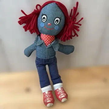 데님 자켓의 아메리칸 빈티지 봉제 인형