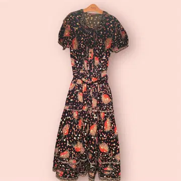 핑크하우스 바스켓 딸기 원피스