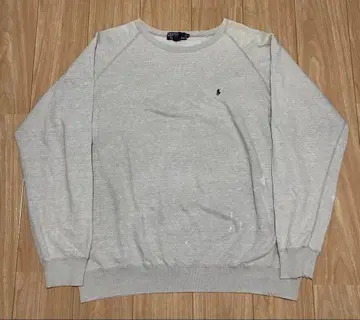 90s 그레이 래글런 슬리브 맨투맨