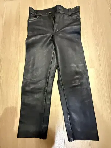 가죽 스키니 팬츠 바이커 슬라이더 반손