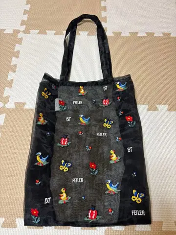 FEILER 브리지트 타나카 자수 토트백 블랙 최저가