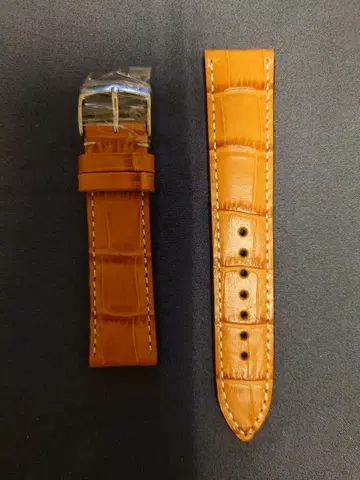 [ 미사용 ] 라이트 브라운 가죽 벨트 체펠린