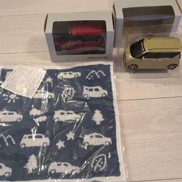 다이하츠 신형 MOVE 풀백카 미니카 새상품 베이지 메탈릭 레드