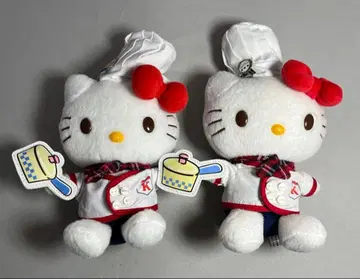 키티 hello kitty 요리사 봉제 인형 마스코트 볼체인