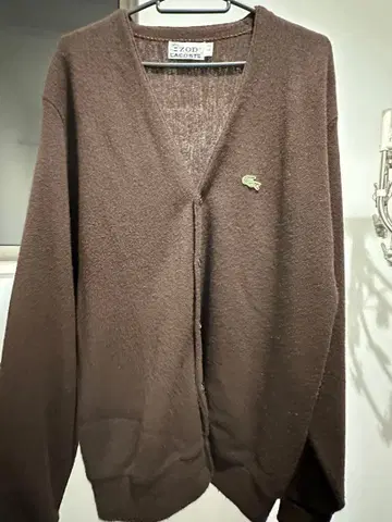 LACOSTE 브라운 가디건 L
