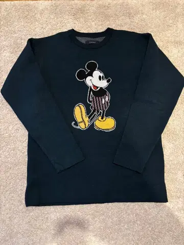 RAGEBLUE 미키마우스 자수 스웨터