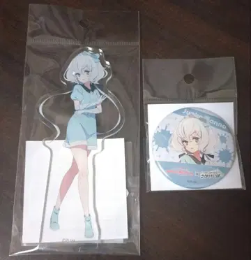 좀비랜드 사가 사가 경마 콜라보 콘노 준코 아크릴 스탠드 + 캔뱃지