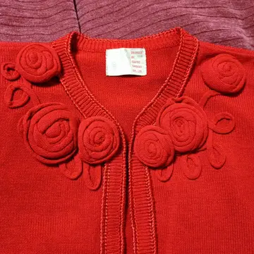 아츠키 오오니시 니트 가디건 빨간색 1987년?