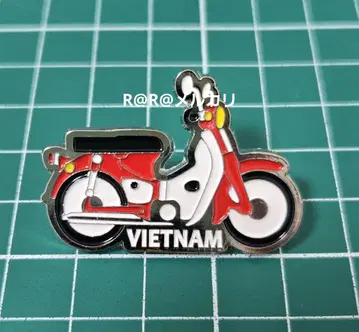 만박 베트남관 핑 배지 빨간색 바이크 베트남 파빌리온