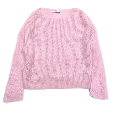 새상품급 24년 출시 모델 완판템 프레임워크 모헤어 보트넥 풀오버