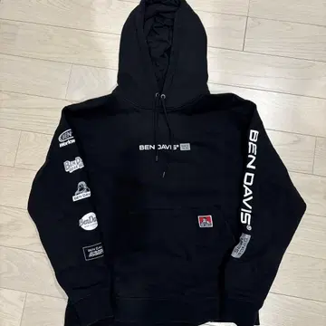 벤 데이비스 블랙 후드티 M