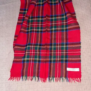 [로캐론 오브 스코틀랜드] 얇은 소재 퓨어 울 대형 스톨