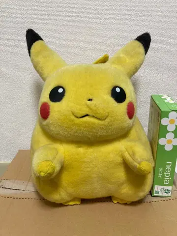 피카츄 봉제 인형 포켓몬스터 TOMY 당시 물건 등신대? 초대