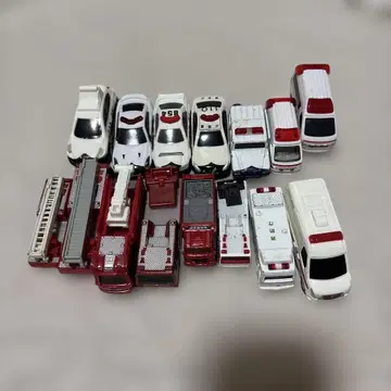 미니카 세트 소방경찰 15대