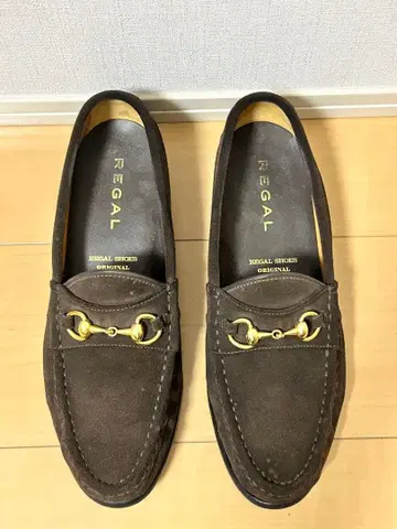 REGAL 브라운 스웨이드 로퍼