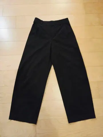 저지 배럴 레그 팬츠 M 블랙