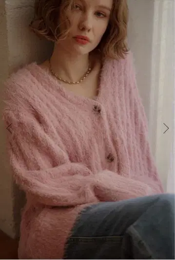 MARQUE 후와후와 핑크 가디건