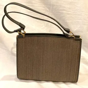 쇼와 레트로 호스 헤어 핸드백