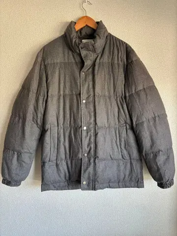 그레이 퀼팅 다운 자켓