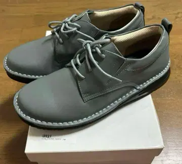 주말 한정 할인 Doruche 소가죽 플레인토 레이스업 슈즈 24.5