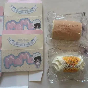 MoMo 스퀴즈 롤 케이크 와플 올맛 세트