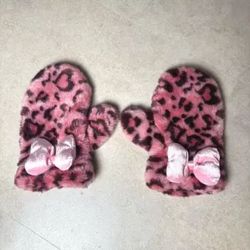 디즈니 리조트 장갑 레오파드 무늬