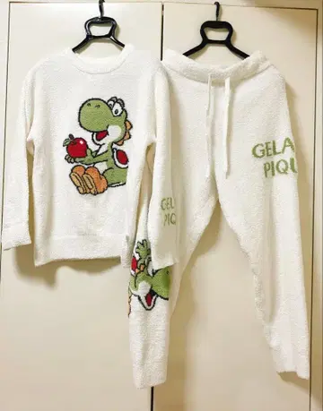 gelato pique 슈퍼 마리오 요시 자카드 풀오버+팬츠