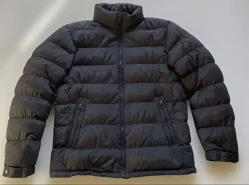 UNIQLO 남성용 블랙 다운 자켓 풀 집업