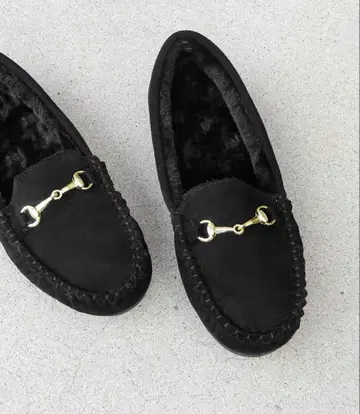 미사용 새상품 택 박스 포함 minia 비트 모카신 블랙 / S