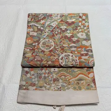 미재단 순수 실크 후쿠로 오비 호몬기 기모노 착용법 등