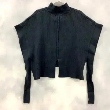 레어 CADUNE 니트 베스트 네이비 계열 36 타키자와 마키코 착용